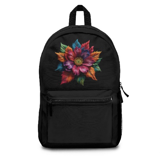 Spectrum Bloom - The Vivid Floral Symphony Backpacks