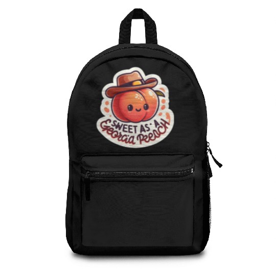 Sweet as a Georgia Peach Sticker Backpacks