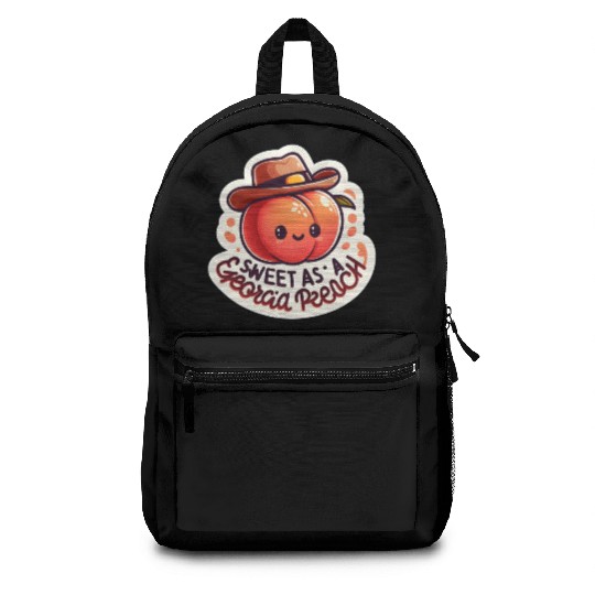 Sweet as a Georgia Peach Sticker Backpacks