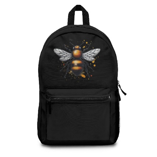 Honey Bee Insect Art Backpacks