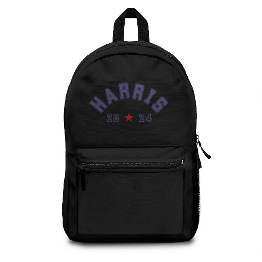 Kamala Harris 2024 Athletic Typography Backpacks