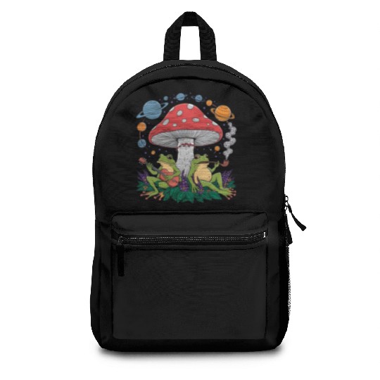 Galactic Frogs and Mushroom Haven Backpacks