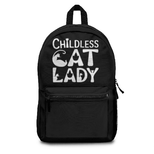 Childless Cat lady Kamala Harris Backpacks