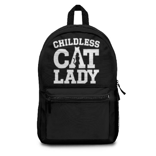 Childless Cat lady Kamala Harris Backpacks