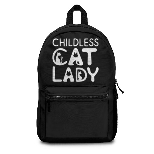Childless Cat lady Kamala Harris Backpacks