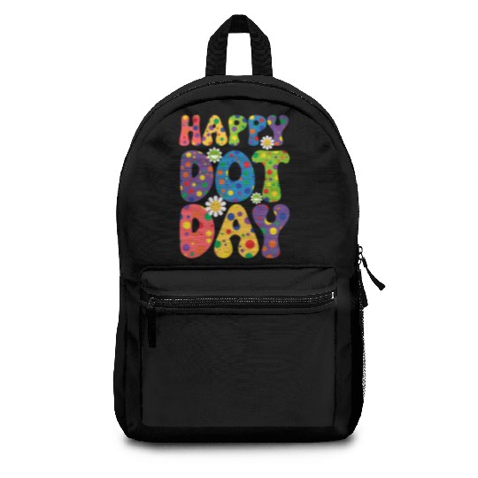 Happy Dot day september 15th for teacher kids Backpacks