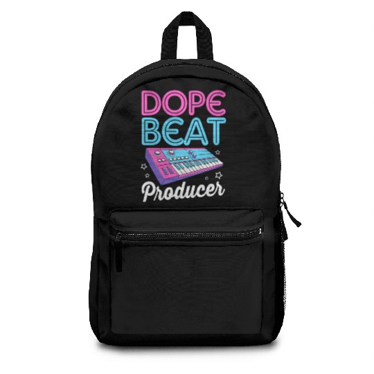80s Beat Maker Dope Beat Analog Music Producer Backpacks