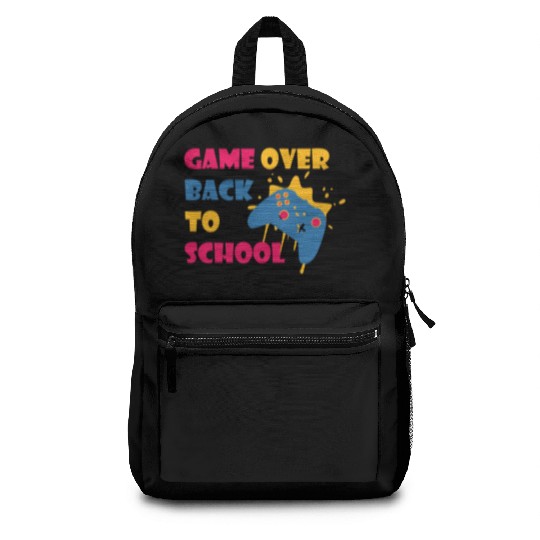Game Over Back To School Funny Student Backpacks