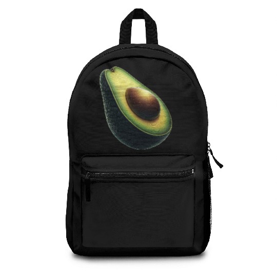 Avocado food art vegan design Backpacks