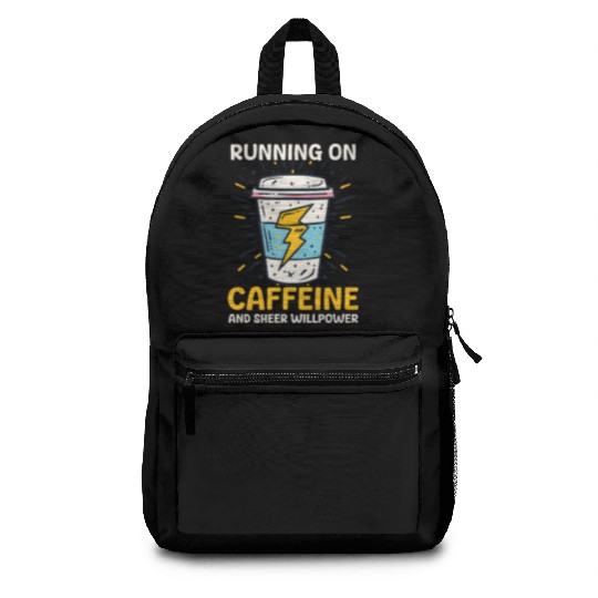 Depression Awareness Running On Caffeine Willpower Backpacks