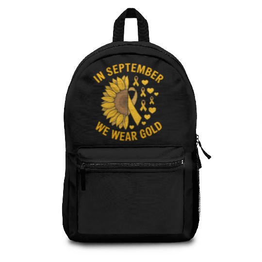 September We Wear Gold Childhood Cancer Awareness Backpacks