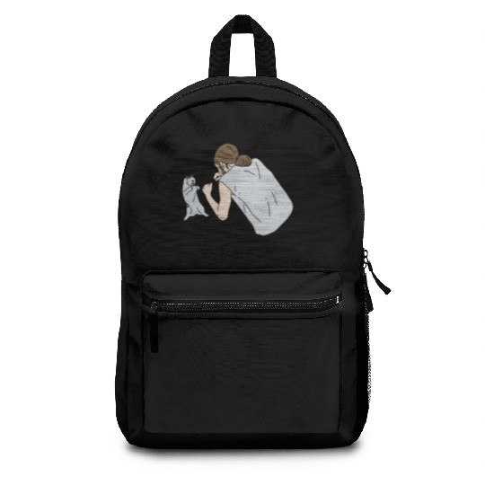Don’t Mess With My Cat Funny Animal Print Backpacks