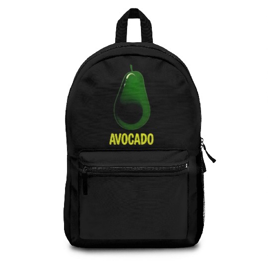 Avocado food art vegan design 10 Backpacks