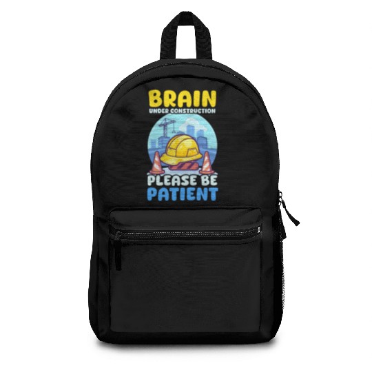 Depression Awareness Brain Under Construction Backpacks
