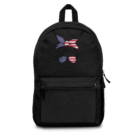 Try That In a Small Town US Flag Girl Backpacks