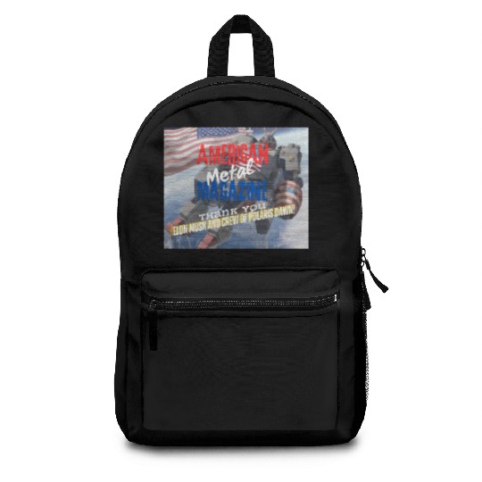 Elon Musk and Polaris Dawn crew A.M.M. 9-12 Backpacks