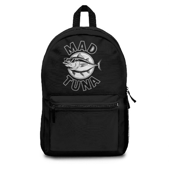 Quotes mad tuna Backpacks