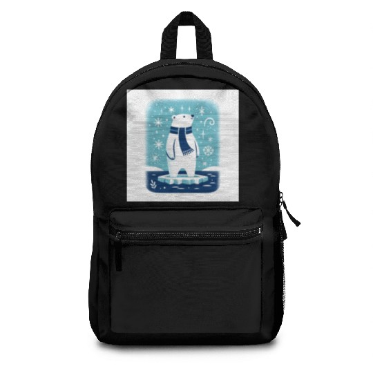 Polar Bear on Ice Floe Backpacks