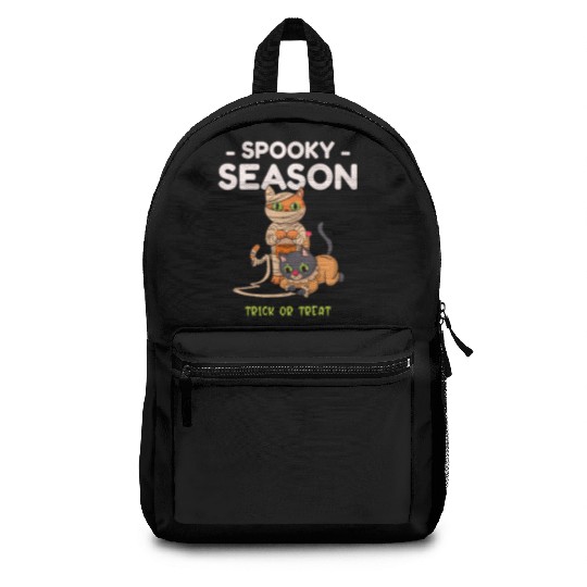 Spooky Seasons Trick or Treat Cat Mummy Backpacks