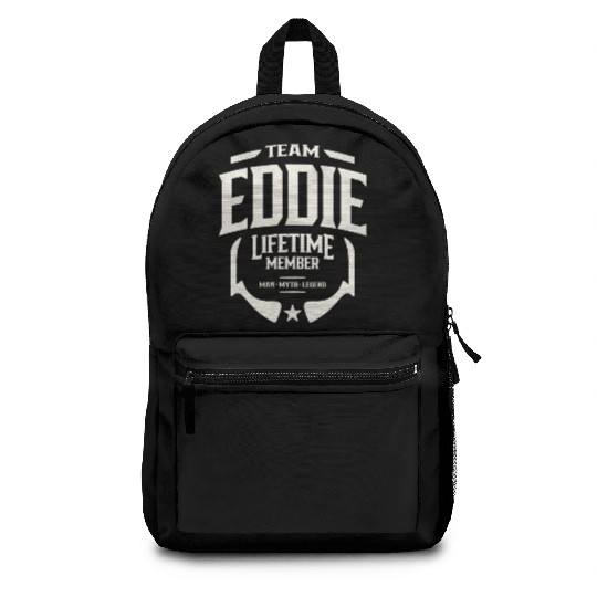 Team Eddie Lifetime Member Funny Name Eddie Backpacks