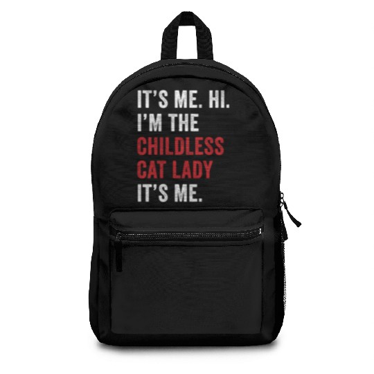 It's Me Hi Im The Childless Cat Lady Kamala Harris Backpacks