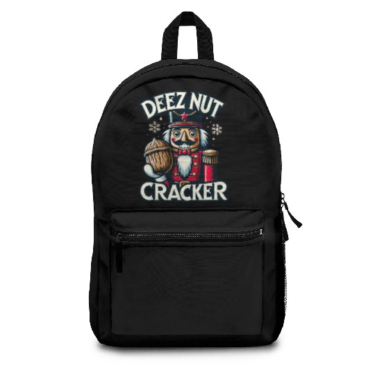 Deez Nut Nutcracker Meme Backpacks: Funny Christmas