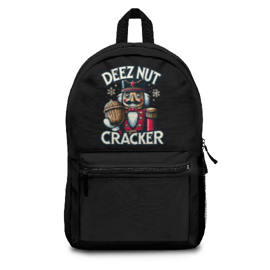 Deez Nut Nutcracker Meme Backpacks: Funny Christmas