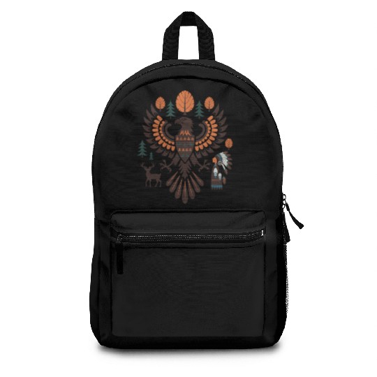 Native American Eagle Design Backpacks
