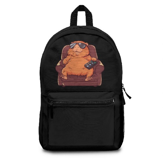 Capybara Funny Video Games Capybara Backpacks