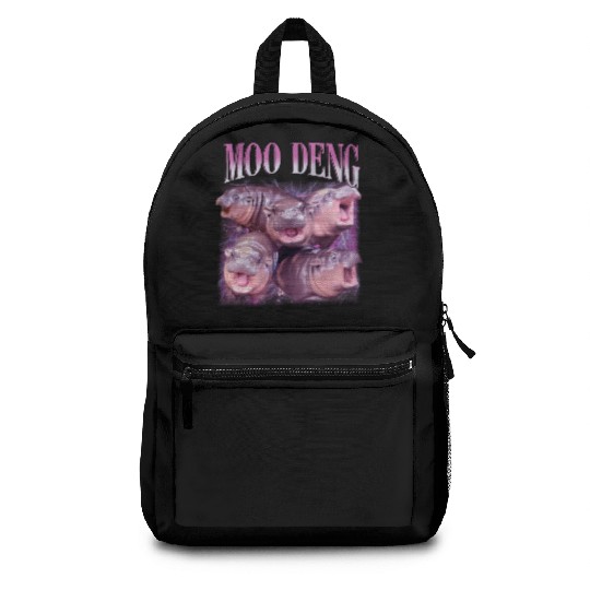 I Love Moo Deng Bootleg I love you Bouncy Pig Backpacks