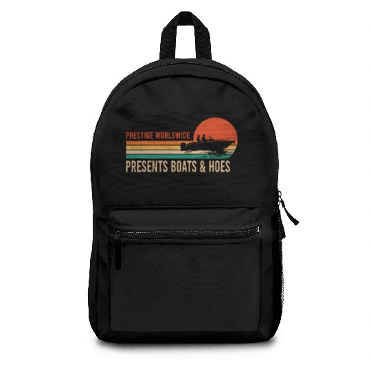 Vintage Retro Prestige Presents Boats And Hoes Backpacks