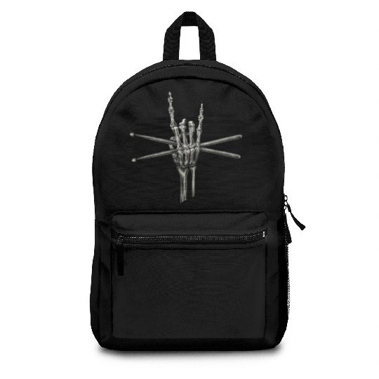 Skeleton Hand Drumsticks Backpacks