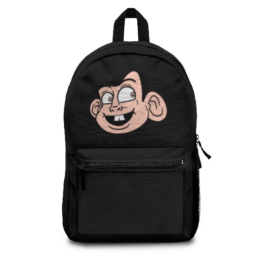 Monkey Face Sweet Cute Little Head Laughs Happy Backpacks