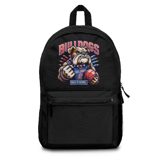 Bulldogs Mascot Back To School Team Spirit Backpacks
