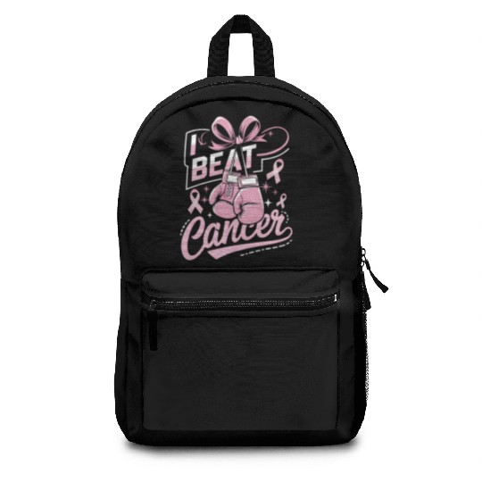 I Beat Cancer Breast Cancer Awareness Backpacks