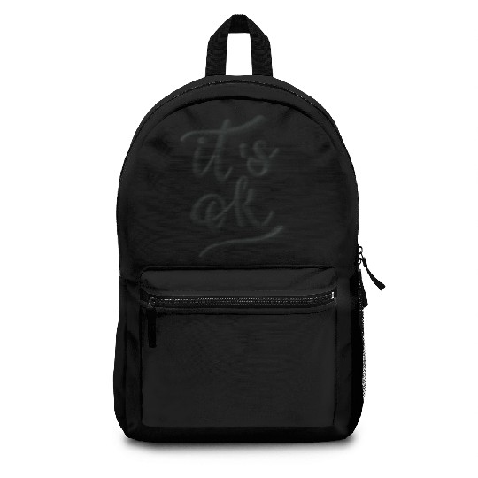 It's okay embroidered Backpacks