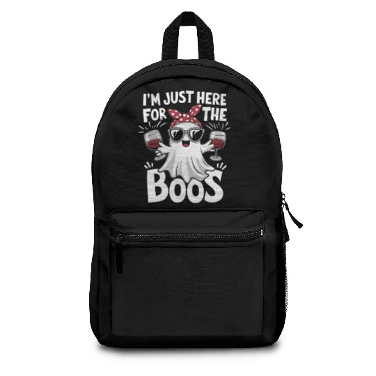 Boo tiful Wine Ghost Halloween Fun Backpacks