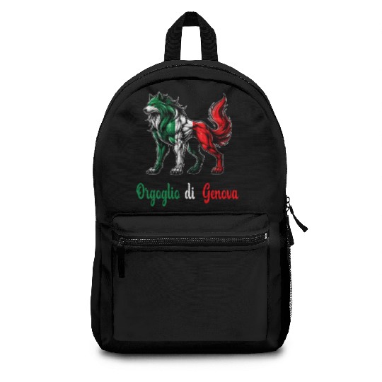 The pride of Genoa Italy flag Backpacks