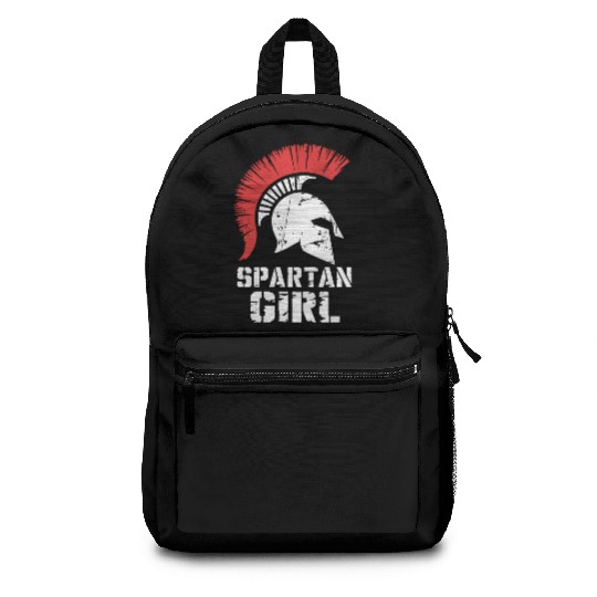 Spartan Girl Warrior Helmet Strong Women Vintage Backpacks