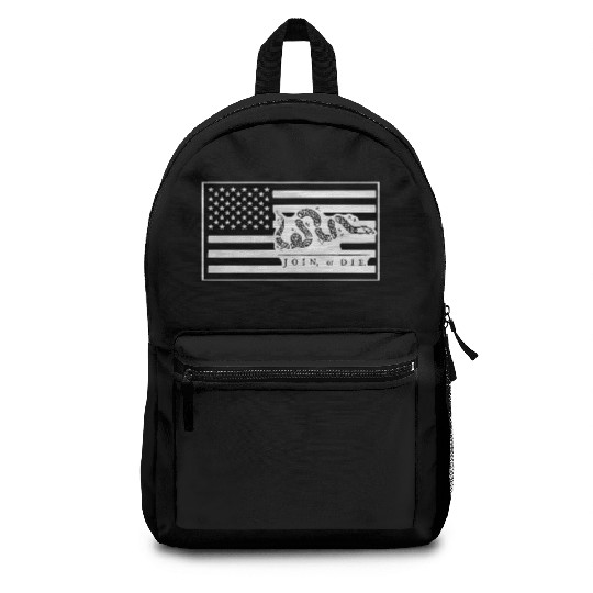 Join Or Die Flag 1776 LIKE US ON FACEBOOK # Backpacks