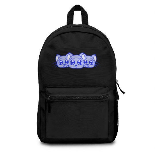 3 Cats Three Friends Team Crew Family Group Sweet Backpacks