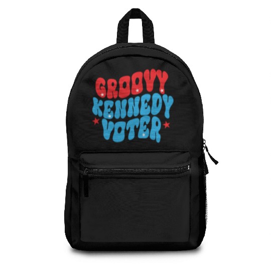 Groovy Kennedy Voter 2024 Election Men.Women. Backpacks