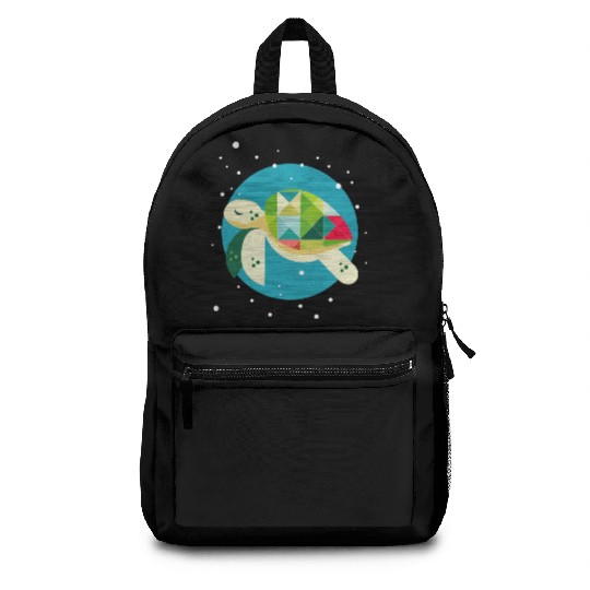 cute turtle - creative underwater world Backpacks