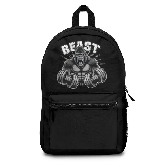 beast Gorille Musclé Body Builder Motivation Gym Backpacks