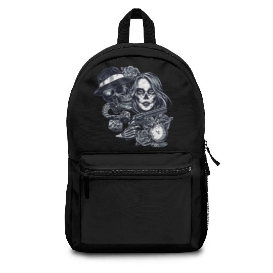 Chicano Street Art Graphic Backpacks