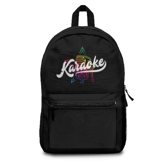 Colorful Karaoke Microphone Design Backpacks