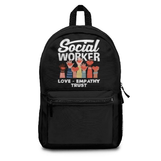Social Worker Love Empathy Trust Backpacks