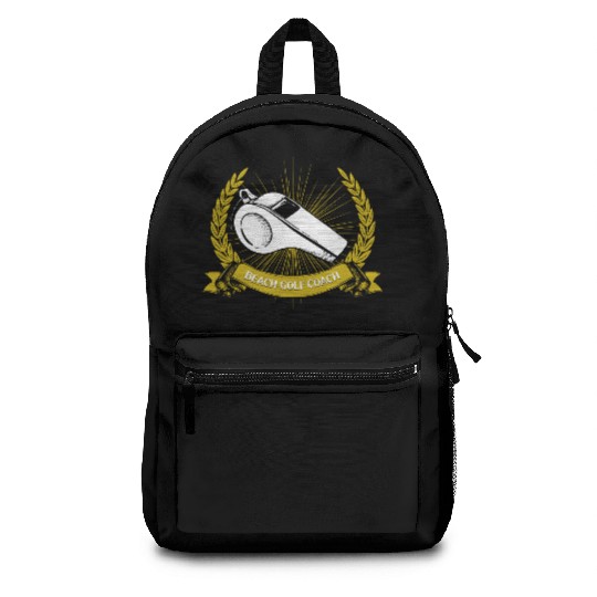 Beach Golf Coach Golfer Funny Golfing Humor Saying Backpacks