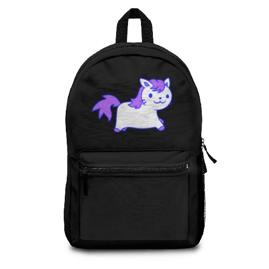 Little Pony Cat Face Little Small Horse Riding Fun Backpacks