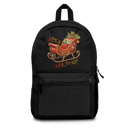Sleigh All Day/Christmas Backpacks